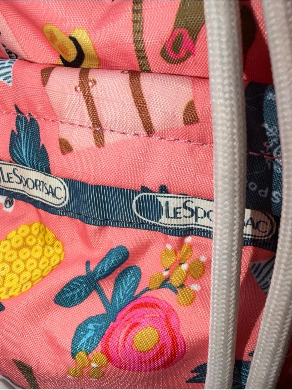 LeSportsac Small Edie Backpack   Pink / Multicolor Bon Voyage Lightweight